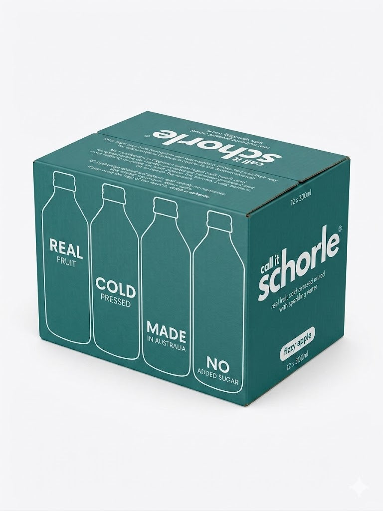 12 pack - fizzy apple schorle